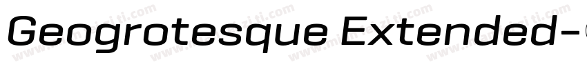 Geogrotesque Extended字体转换